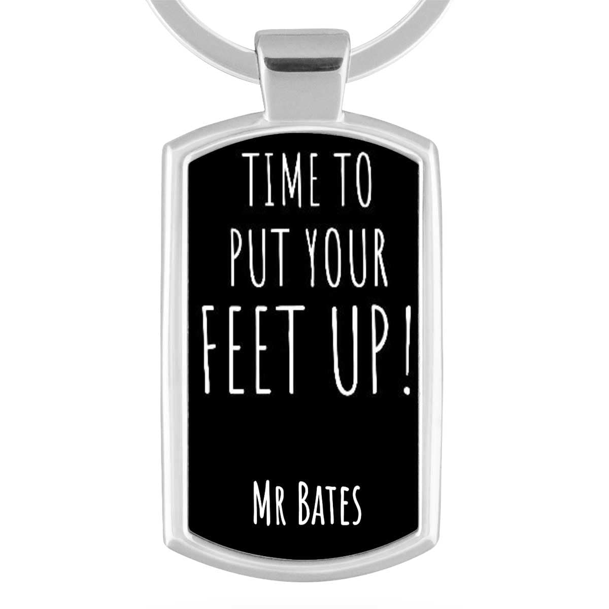 Time To Put Your Feet Up! Personalised Keyring